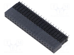 Connector: pin strips; male; PIN: 40; 2.54mm; gold-plated; THT