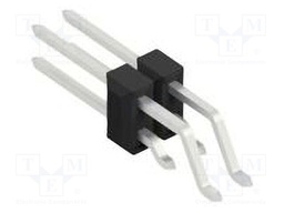 Connector: pin strips; pin header; male; PIN: 4; 2.54mm; SMT; 2x2