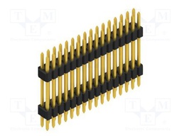 Connector: pin strips; pin header; male; PIN: 32; 1.27mm; THT; 2x16