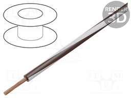 Wire; LgY; stranded; Cu; 2.5mm2; brown-white; PVC; 300/500V; 50m