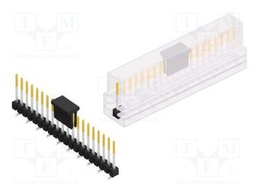 Connector: pin strips; pin header; male; PIN: 20; 2.54mm; SMT; 1x20