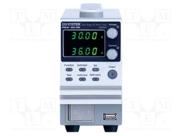 Power supply: programmable laboratory; Channels: 1; 0÷30VDC; 36A