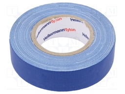 Tape: textile; W: 19mm; L: 10m; Thk: 0.31mm; blue; 64N/cm; 10%; rubber