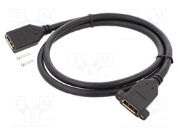 Cable; DisplayPort socket,both sides; DisplayPort 1.2; Len: 1m