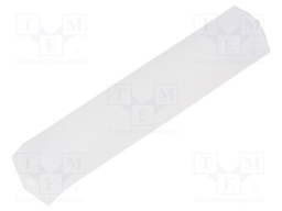 Screwed spacer sleeve; hexagonal; polyamide; M2; L: 22mm
