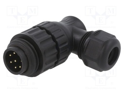 Plug; male; PIN: 7; 4.5÷7mm; soldering