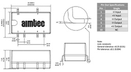 Converter: DC/DC; 1W