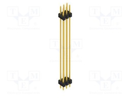 Connector: pin strips; pin header; male; PIN: 6; 2.54mm; THT; 2x3