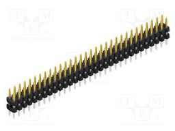 Connector: pin strips; pin header; male; PIN: 62; 2mm; THT; 2x31