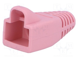 RJ45 plug boot; 6mm; Colour: pink