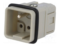 Connector: HDC; male; C146,heavy|mate Q; PIN: 6; 5+PE; size A3; 22A