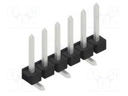 Connector: pin strips; pin header; male; PIN: 6; 2.54mm; SMT; 1x6