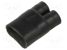 Cable breakout; glued; black; elastomer; -75÷150°C; No.of term: 2
