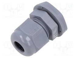 Cable gland; PG11; IP68; Mat: polyamide; grey; Entrelec
