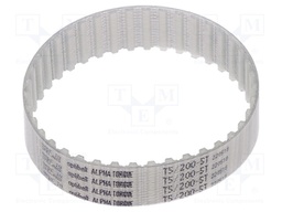 Timing belt; T5; W: 16mm; H: 2.2mm; Lw: 200mm; Tooth height: 1.2mm