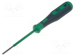 Screwdriver; slot; Size: 2,5x0,4mm; Blade length: 75mm