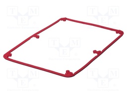 Gasket; elastomer thermoplastic TPE; Series: BoPad; Colour: red