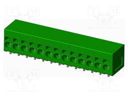 Connector: PCB terminal block; terminal; Plating: tinned; on PCBs