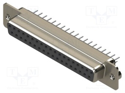 Connector: D-Sub; PIN: 37; socket; female; straight; THT; MHDD