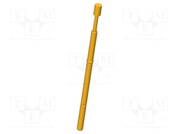 Test needle; Operational spring compression: 4mm; 5A; Ø: 2mm; 0.8N
