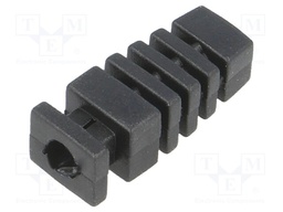 Strain relief; Dim: Ø4mm; L: 23mm; black