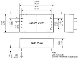 Converter: DC/DC; 40W; Uin: 250÷1500V; Uout: 12VDC; Iout: 3.34A; 270g