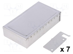 Enclosure: shielding; X: 68mm; Y: 122mm; Z: 28mm; steel