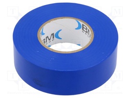 Tape: electrical insulating; W: 25mm; L: 25m; Thk: 0.15mm; blue; 200%