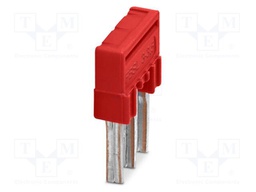 Bridge; PA; L: 13.5mm; ways: 3; W: 10.2mm; H: 3.7mm; Body: red