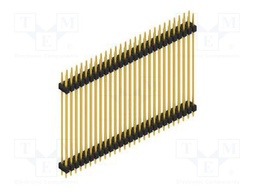Connector: pin strips; pin header; male; PIN: 54; 2.54mm; THT; 2x27