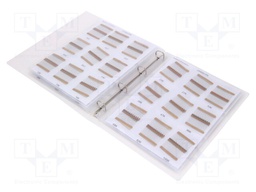Kit: resistors; THT; ±5%; 3,9Ω÷10MΩ + 0Ω; No.of val: 87; Pcs: 1740
