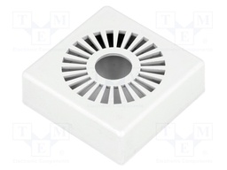 Enclosure: for alarms; X: 44mm; Y: 44mm; Z: 15mm; ABS; grey