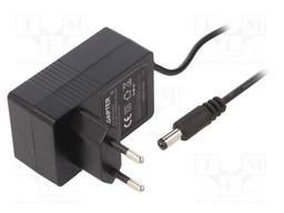 Power supply: switched-mode; constant voltage; 5VDC; 3A; 15W; plug