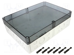 Enclosure: multipurpose; X: 254mm; Y: 361mm; Z: 111mm; TK PC; grey