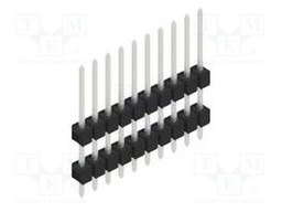 Connector: pin strips; pin header; male; PIN: 10; 2.54mm; THT; 1x10