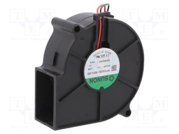 Fan: DC; blower; 24VDC; 75x75x30mm; 18.35m3/h; 32.9dBA; 2400rpm