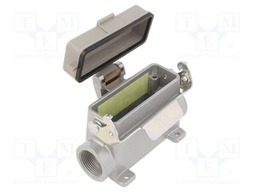 Enclosure: for HDC connectors; C146; size A16; with latch; M25