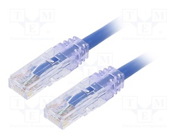 Patch cord; TX6™ PLUS,U/UTP; 6; stranded; Cu; LSZH; blue; Len: 5m