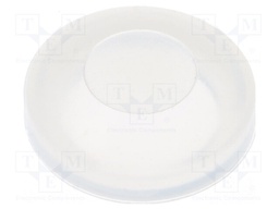 Cover; IP68; transparent; Ø16x5.8mm