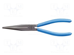Pliers; half-rounded nose; for gripping,for bending; 200mm