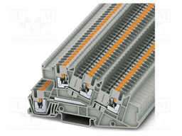 Splice terminal: rail; PA; L: 48.6mm; terminals: 4; W: 5.2mm; H: 101mm