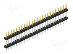 Connector: pin strips; pin header; male; PIN: 24; 2mm; THT; 1x24