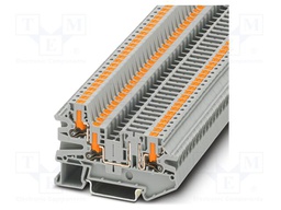 Splice terminal: rail; PTV; 20A; 400V; push-in; PA; L: 45.7mm