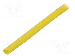 Insulating tube; yellow; -20÷155°C; Øint: 3.5mm; L: 100m
