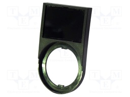 Description label; 22mm; A22; Body: black