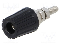 Connector: 4mm banana; socket; 35A; 30VAC; 60VDC; black; 42mm