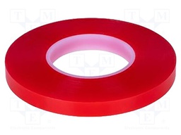 Tape: fixing; W: 9mm; L: 50m; Thk: 0.205mm; acrylic; transparent