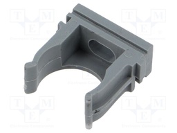 Bracket; polyetylene; -15÷80°C; grey; Size: 20
