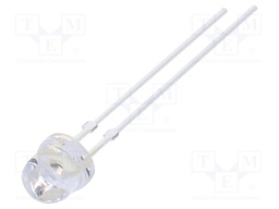 LED; 4.9mm; yellow; 2180÷3000mcd; 60°; 30mA; 2.1÷2.4V; Front: flat
