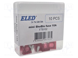 Fuse: fuse; 10A; 32VDC; automotive; 11.2mm; 11.2x4x17mm